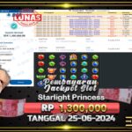 BUKTI JACKPOT SLOT STARLIGHT PRINCESS TERPERCAYA DI INDONESIA TGL 25-06-2024