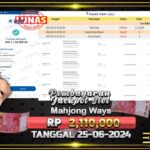 BUKTI JACKPOT SLOT MAHJONG WAYS TERPERCAYA DI INDONESIA TGL 25-06-2024