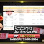 BUKTI JACKPOT SLOT ANUBISH WRATH TERPERCAYA DI INDONESIA TGL 21-07-2024