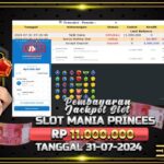 BUKTI JACKPOT SLOT SLOT MANIA PRINCESS TERPERCAYA DI INDONESIA TGL 31-07-2024