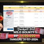 BUKTI JACKPOT SLOT WILD BOUNTY SHOWDOWN TERPERCAYA DI INDONESIA TGL 31-07-2024