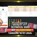 BUKTI JACKPOT SLOT GATES OF OLYMPUS 1000 TERPERCAYA DI INDONESIA TGL 16-07-2024