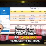 BUKTI JACKPOT TOGEL ONLINE POOL SYDNEY TERPERCAYA DI INDONESIA TGL 17-07-2024