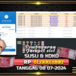 BUKTI JACKPOT SLOT MANIA SUSU & KOKO TERPERCAYA DI INDONESIA TGL 08-07-2024