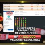 BUKTI JACKPOT SLOT GATES OF OLYMPUS 1000 TERPERCAYA DI INDONESIA TGL 24-08-2024