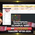 BUKTI JACKPOT SLOT GATES OF OLYMPUS 1000 TERPERCAYA DI INDONESIA TGL 18-08-2024