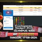 BUKTI JACKPOT SLOT GATES OF OLYMPUS 1000 TERPERCAYA DI INDONESIA TGL 17-08-2024