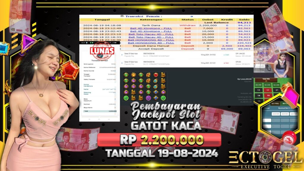 BUKTI JACKPOT SLOT GATES OF GATOT KACA TERPERCAYA DI INDONESIA TGL 19-08-2024