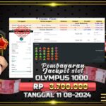 BUKTI JACKPOT SLOT GATES OF OLYMPUS 1000 TERPERCAYA DI INDONESIA TGL 11-08-2024