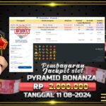 BUKTI JACKPOT SLOT PYRAMID BONANZA TERPERCAYA DI INDONESIA TGL 11-08-2024