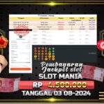 BUKTI JACKPOT SLOT MANIA OLYMPUS TERPERCAYA DI INDONESIA TGL 03-08-2024