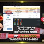 BUKTI JACKPOT SLOT STARLIGHT PRINCESS 1000 TERPERCAYA DI INDONESIA TGL 27-08-2024