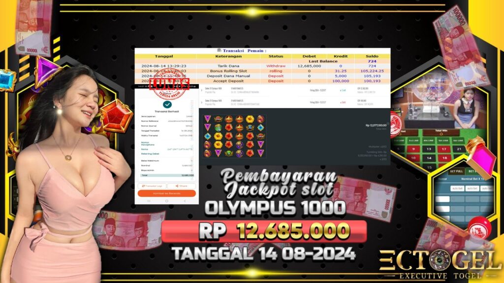 BUKTI JACKPOT SLOT GATES OF OLYMPUS 1000 TERPERCAYA DI INDONESIA TGL 14-08-2024