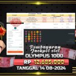 BUKTI JACKPOT SLOT GATES OF OLYMPUS 1000 TERPERCAYA DI INDONESIA TGL 14-08-2024