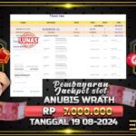 BUKTI JACKPOT SLOT ANUBIS WRATH TERPERCAYA DI INDONESIA TGL 19-08-2024