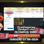 BUKTI JACKPOT SLOT GATES OF OLYMPUS 1000 TERPERCAYA DI INDONESIA TGL 07-08-2024