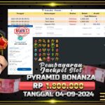 BUKTI JACKPOT SLOT PYRAMID BONANZA TERPERCAYA DI INDONESIA TGL 04-09-2024