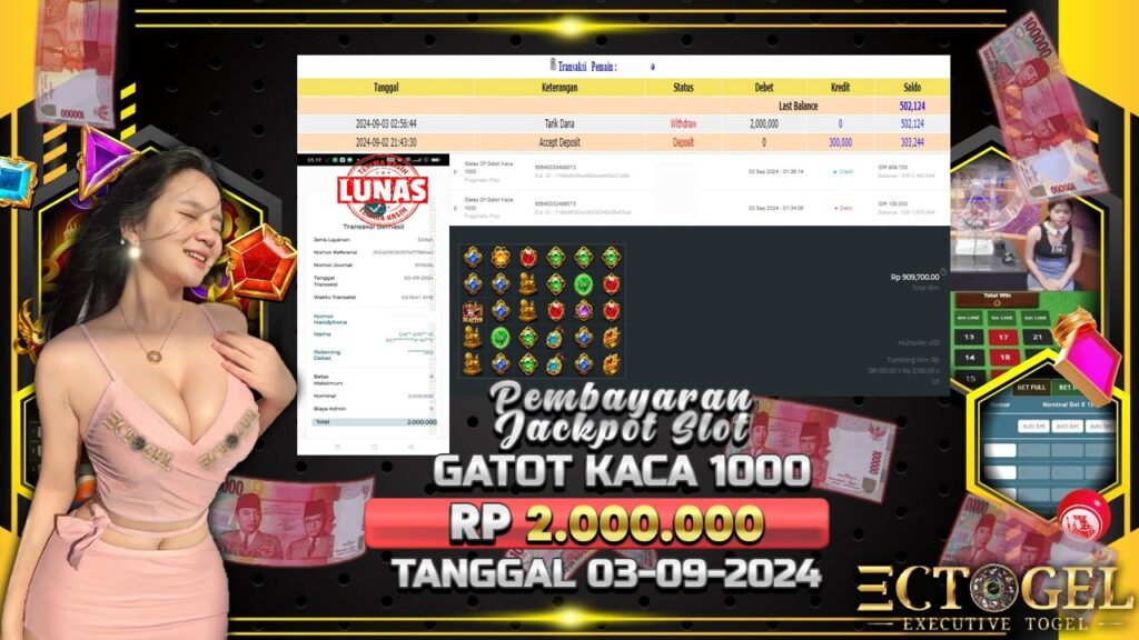 BUKTI JACKPOT SLOT GATES OF GATOT KACA 1000 TERPERCAYA DI INDONESIA TGL 03-09-2024