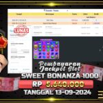 BUKTI JACKPOT SLOT SWEET BONANZA 1000 TERPERCAYA DI INDONESIA TGL 13-09-2024