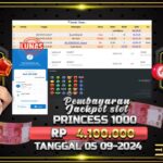 BUKTI JACKPOT SLOT STARLIGHT PRINCESS 1000 TERPERCAYA DI INDONESIA TGL 05-09-2024