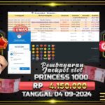 BUKTI JACKPOT SLOT STARLIGHT PRINCESS 1000 TERPERCAYA DI INDONESIA TGL 04-09-2024