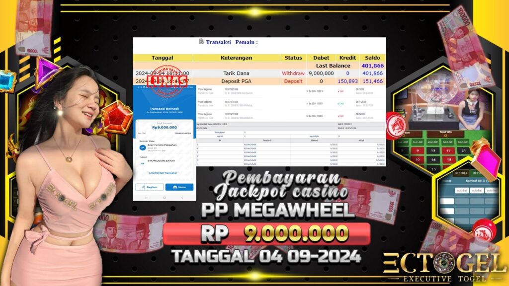 BUKTI JACKPOT LIVE CASINO MEGAWHEEL TERPERCAYA DI INDONESIA TGL 04-09-2024